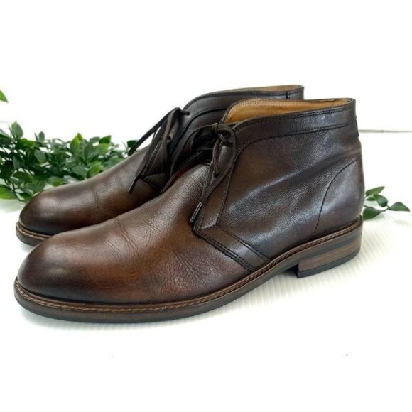 MASSIMO DUTTI Brown Nappa Leather Brown Boots 2001/222/700 Size 11